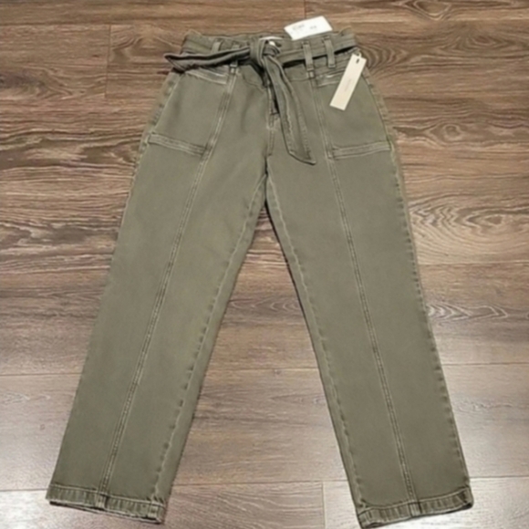 NWT! HUDSON HIGH RISE ORGANIC COTTON UTILITY STRAIGHT ANKLE JEANS / PANTS, 4 - Picture 3 of 7
